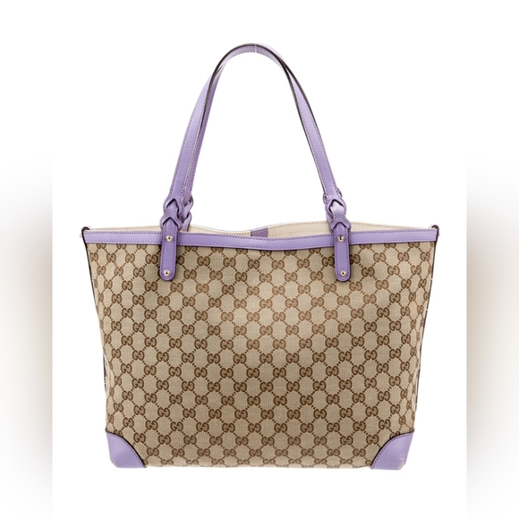 ๐ฎ๐นGucci Monogram XL Craft Lilac Tote and pouch set๐๐๐๐ - Picture 8 of 17